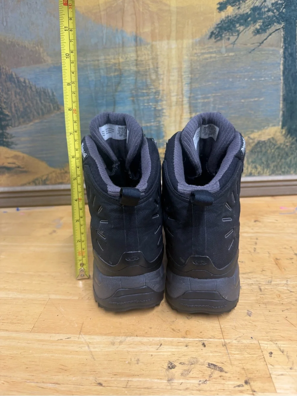Salomon Deemax TS WP winter boot soft shell, hook and loop waterproof Sz 10.5